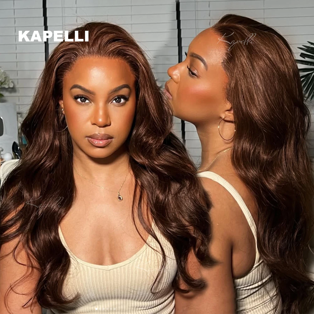 Human Hair Bundles Body Wave Human Hair Bundles Brown Brazilian 1/3/4 PCS Bundle Deal Weft Raw Extensions human hair bundles