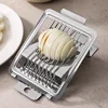Egg Slicer Multi-function Manual Stainless Steel Boiled Egg Kiwi Strawberry Soft Fruits Cutter Household Kitchen Accessories 2