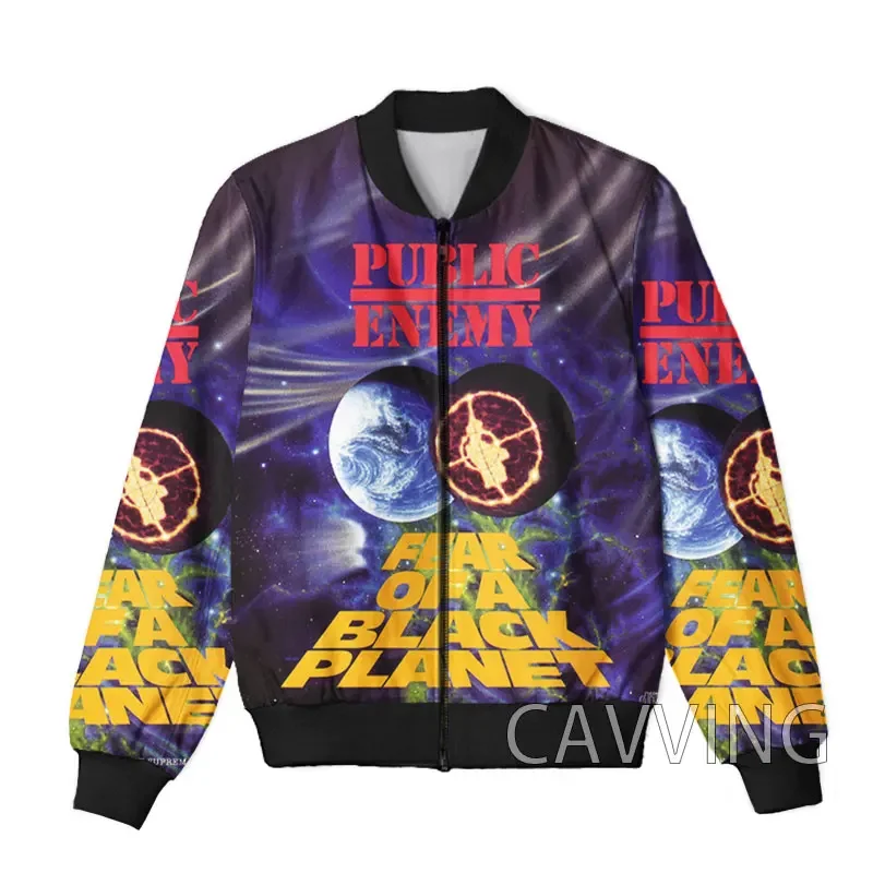 CAVVING 3D Printed  Public Enemy Zipper Bomber Jackets Men Overcoat Mens Coat Zip Up Jackets for Women/Men 4