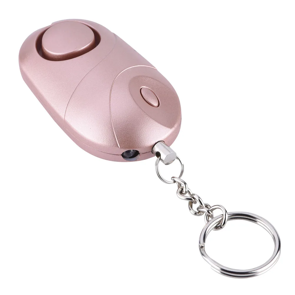 High-Decibel Personal Alarm with LED Light Keychain