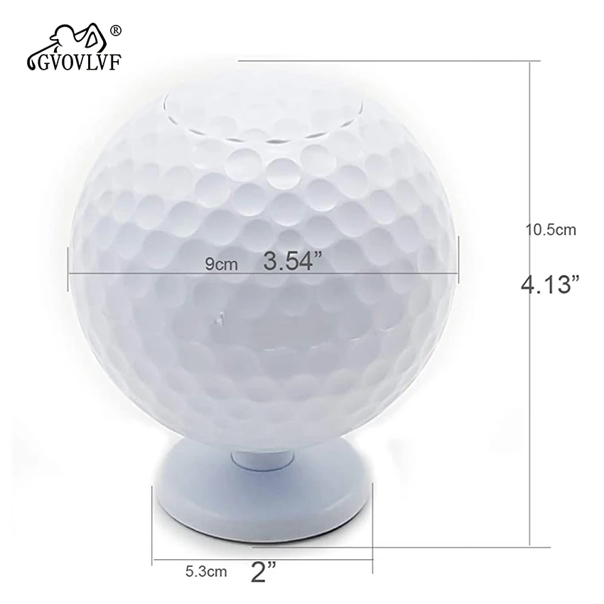 골프 공 자동 이쑤시개 홀더 박스 버킷 팝업 참신한 선물, 실내 및 자동차 골프 장식, 먼지 방지, 청소 유지