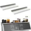 Stainless Steel Shelf for Stove Top, Magnetic Shelf Over the Stove, Spice Rack, Kitchen Organizer Equipped with Nano Tape 3