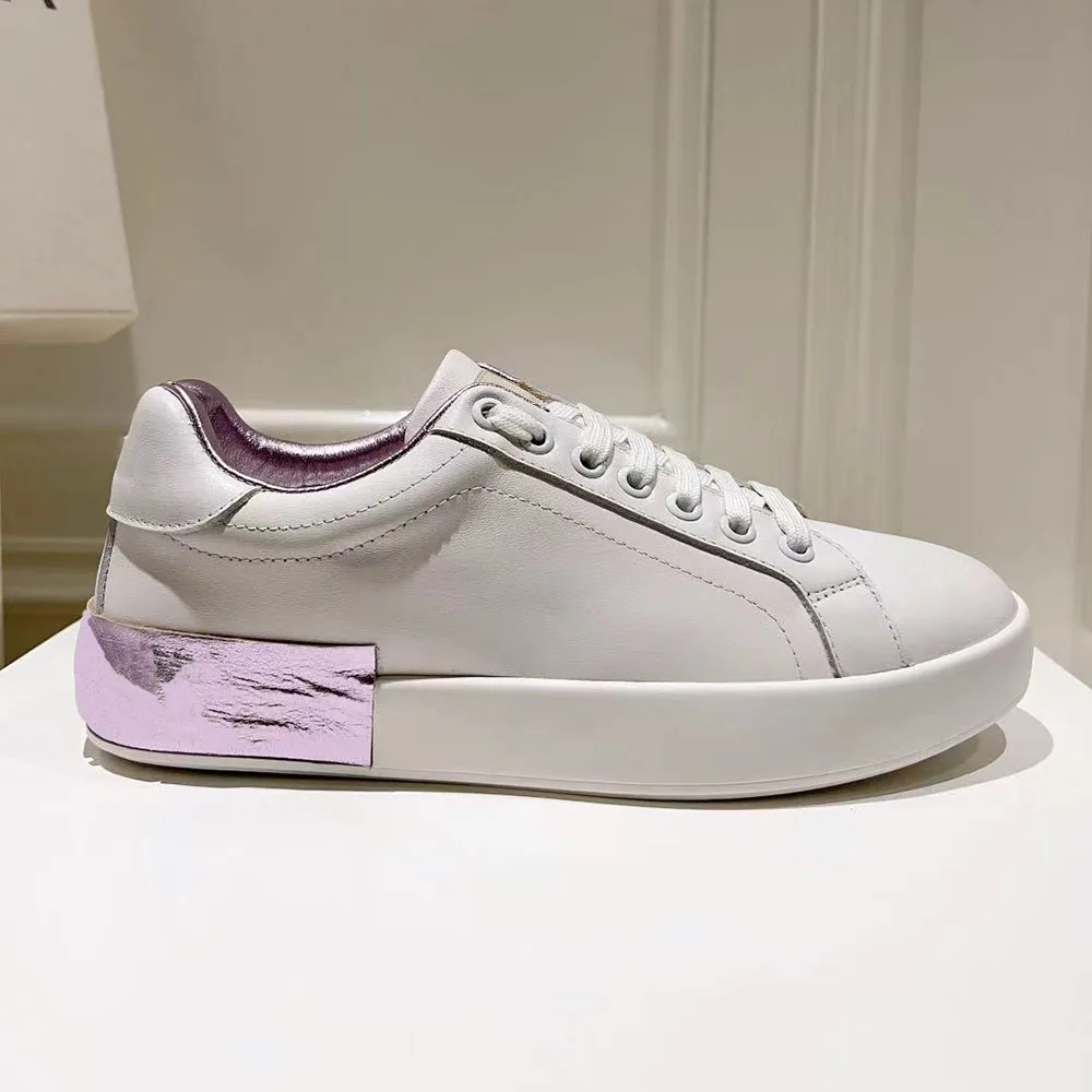

Classic Fashion Luxury Genuine Leather High Quality Fashion Splice Design for Men and Women's Couple Casual Shoes
