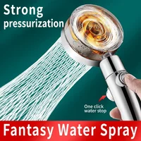 Propeller Shower Head Rainfall High Preassure Water Saving Bathroom Accessary Pressurized Nozzle Universal Adaptation 1
