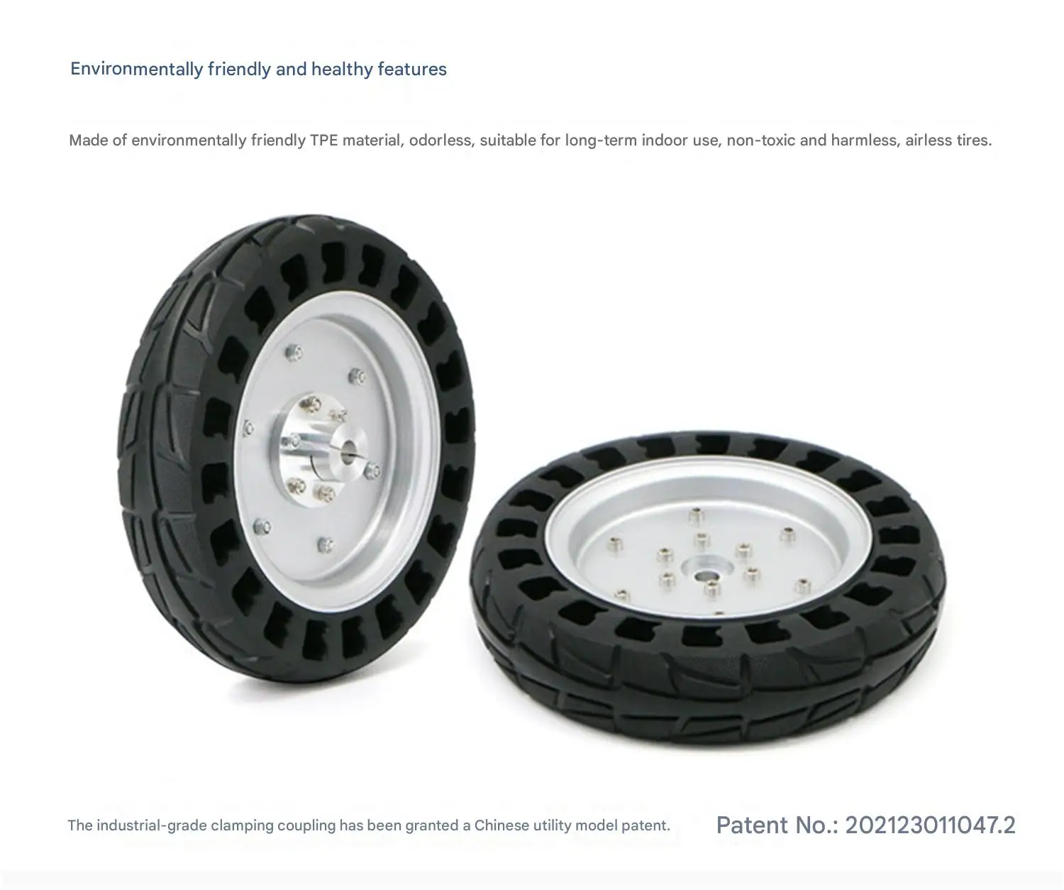 WHEELTEC Honeycomb Drive Wheel, Specialized Tire for Robots, Made of TPE Environ