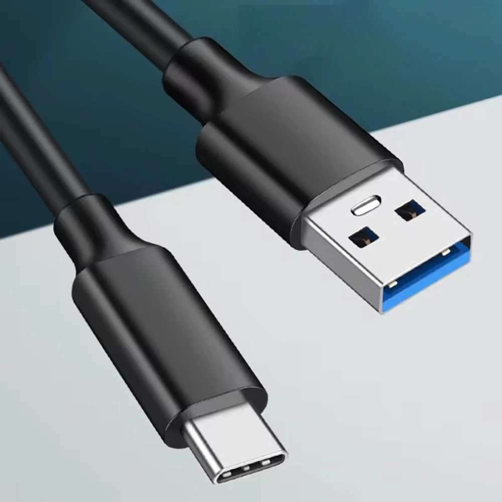60W USB 3.2 10Gbps 타입 C 데이터 케이블 USB A to 타입-C 3.2 Gen2 케이블 데이터 전송 USB C SSD 하드 디스크 케이블 QC 3.0 고속 충전
