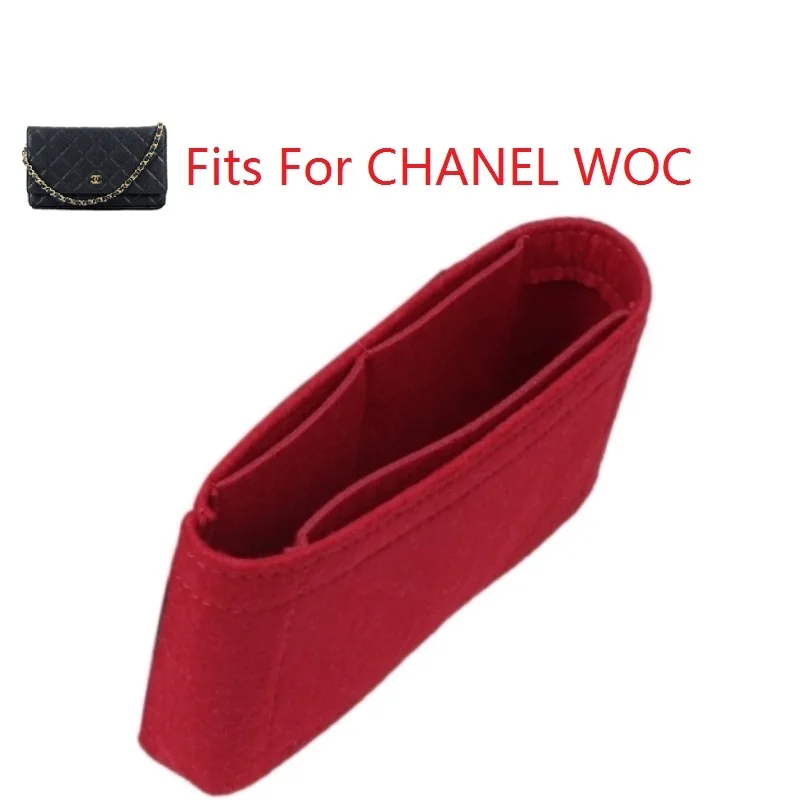Fits For Chanel Wallet On Chain Felt Insert Bag Organizer Inner Storage  Formed Stable Pocket Cosmetic Toiletry Bags