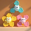 1 PC Kids Rotating Spinner Bath Toys Stress Relief Toy Baby Bathing Sucker Spinner Cartoon Rattles Teether Child Fidget Toy 5