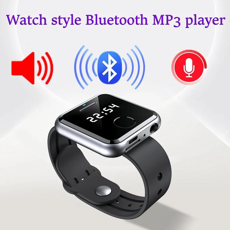 Bluetooth Mp3 Mp3 Player Watch With Speaker Smart Watch Recorder