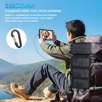 Solar Power Bank Fast 36800 мАч Беспроводное зарядное устройство Powerbank для iPhone 17 Samsung S24 Huawei Xiaomi PD 18 Вт Powerbank с быстрой зарядкой — изображение 4