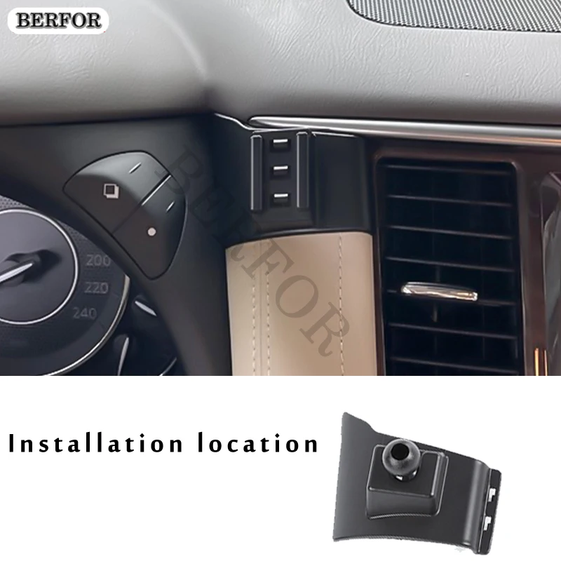 LHD Car Mobile Phone Holder Special Air Vent Stand GPS Gravity Navigation Bracket For Nissan Patrol Y62 2012- Accessories