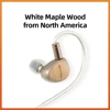 SIVGA Que 10mm Beryllium Diaphragm Dynamic Driver Earphones High-fidelity In-ear Wired Earbuds White Maple Wood Music Earpieces 6