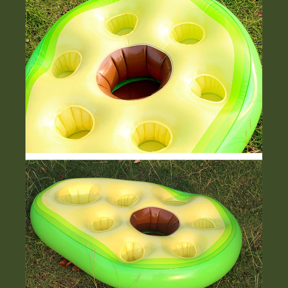 파인애플 디자인과 다공성 테이블 기능을 갖춘 수영장 바 또는 수상 활동용 플로..