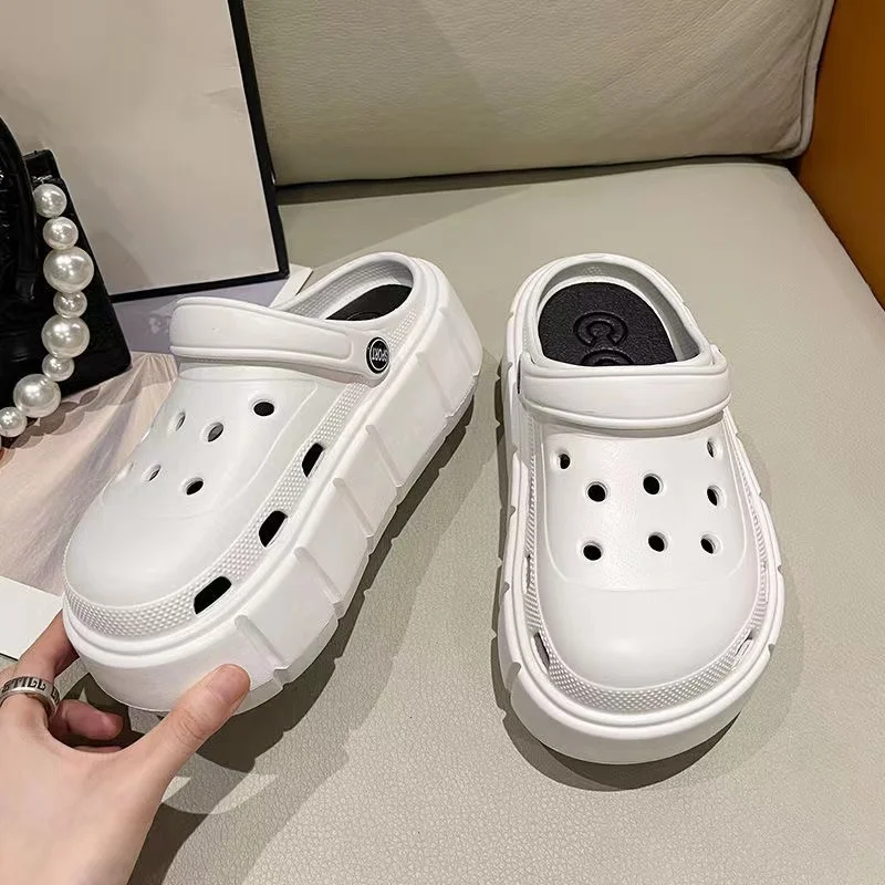 2024 Platform Sandals Summer Women Slippers 6cm Wedges Sandals Outdoor Clogs Thick Street Beach Slide Flip Flops Garden Shoes 6