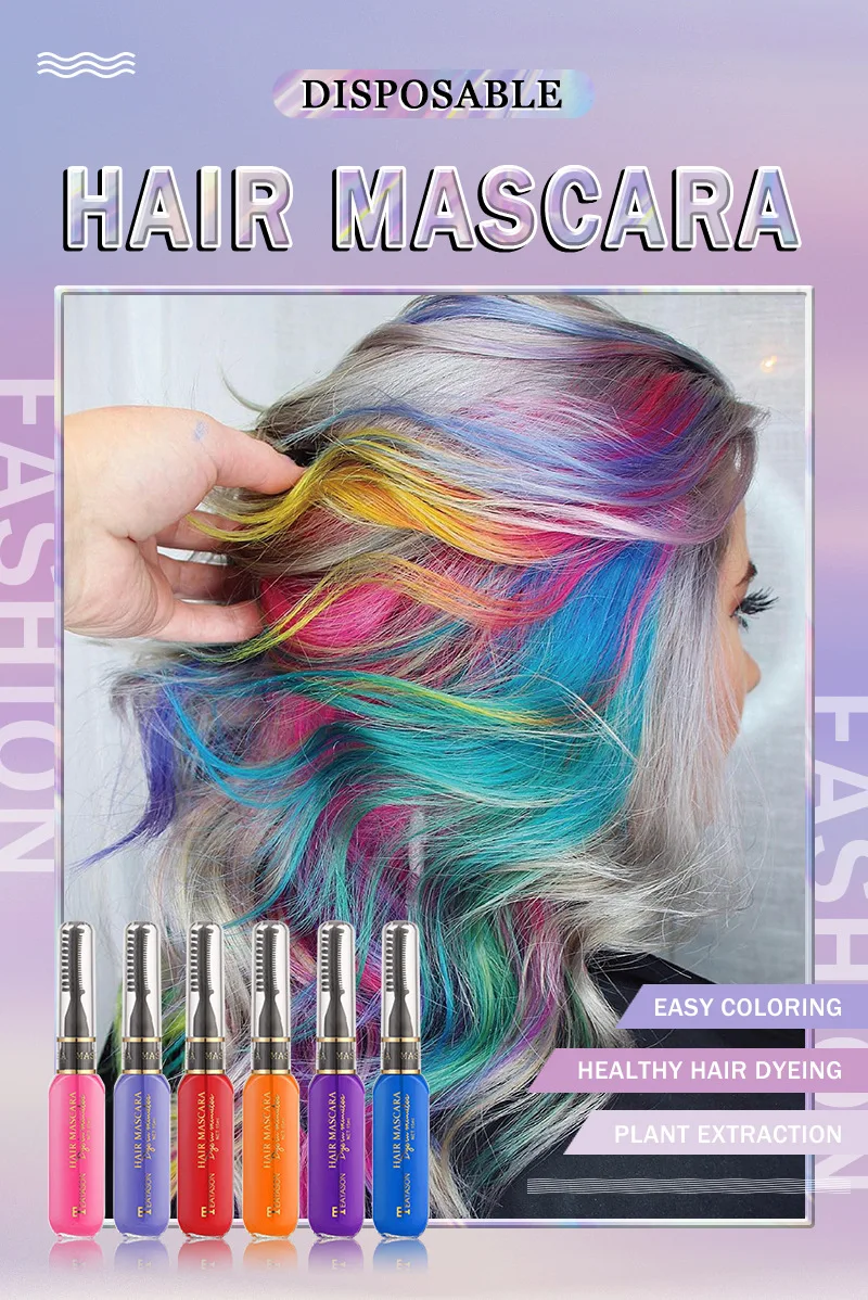 Temporäre Haarfärbe-mascara Auswaschbare Diy Haarfarbe Beauty_voghion.com