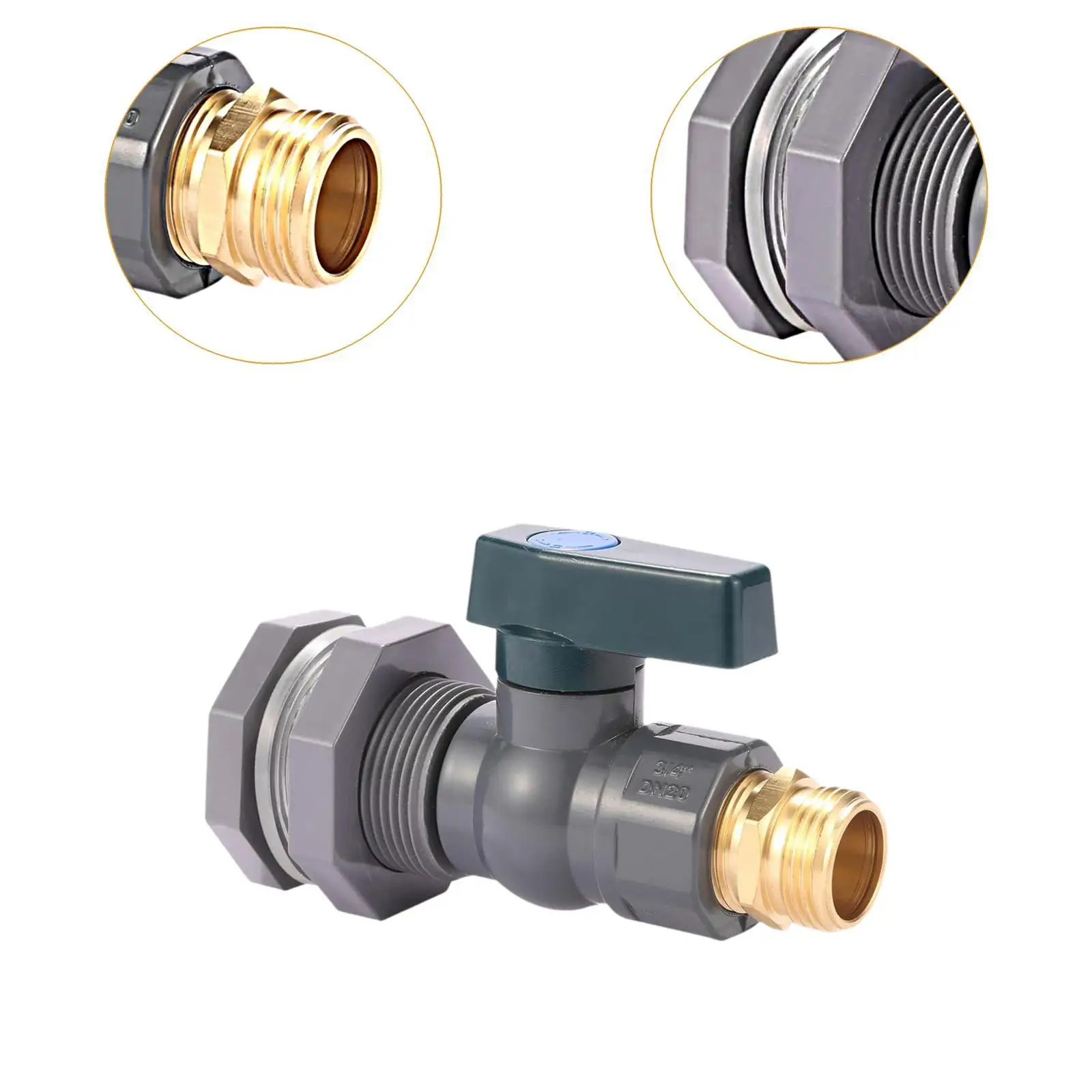 Water Barrel PVC Garden Diverter Kit Garden Faucet Kit 3/4 Water Barrel PVC Garden Diverter Kit Garden Faucet Kit 3/4