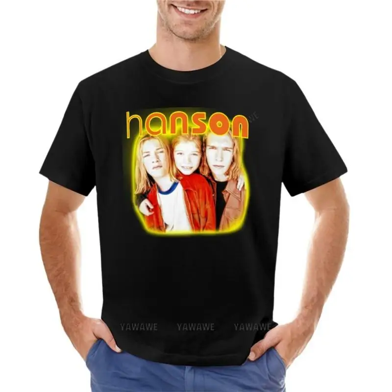 

t-shirt men cotton tshirt HANSON T-Shirt Short sleeve tee custom t shirt sweat shirt oversized t shirts for men boys tees