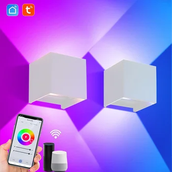 Smart RGB Cube Wall Sconce 1