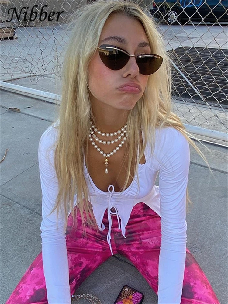 Nibber Sexy Lrregular Hollow Sling Top For Women 2024 Summer Sleeveless Crop Top Fairy Goth Female Casual Streetwear Hot Deals