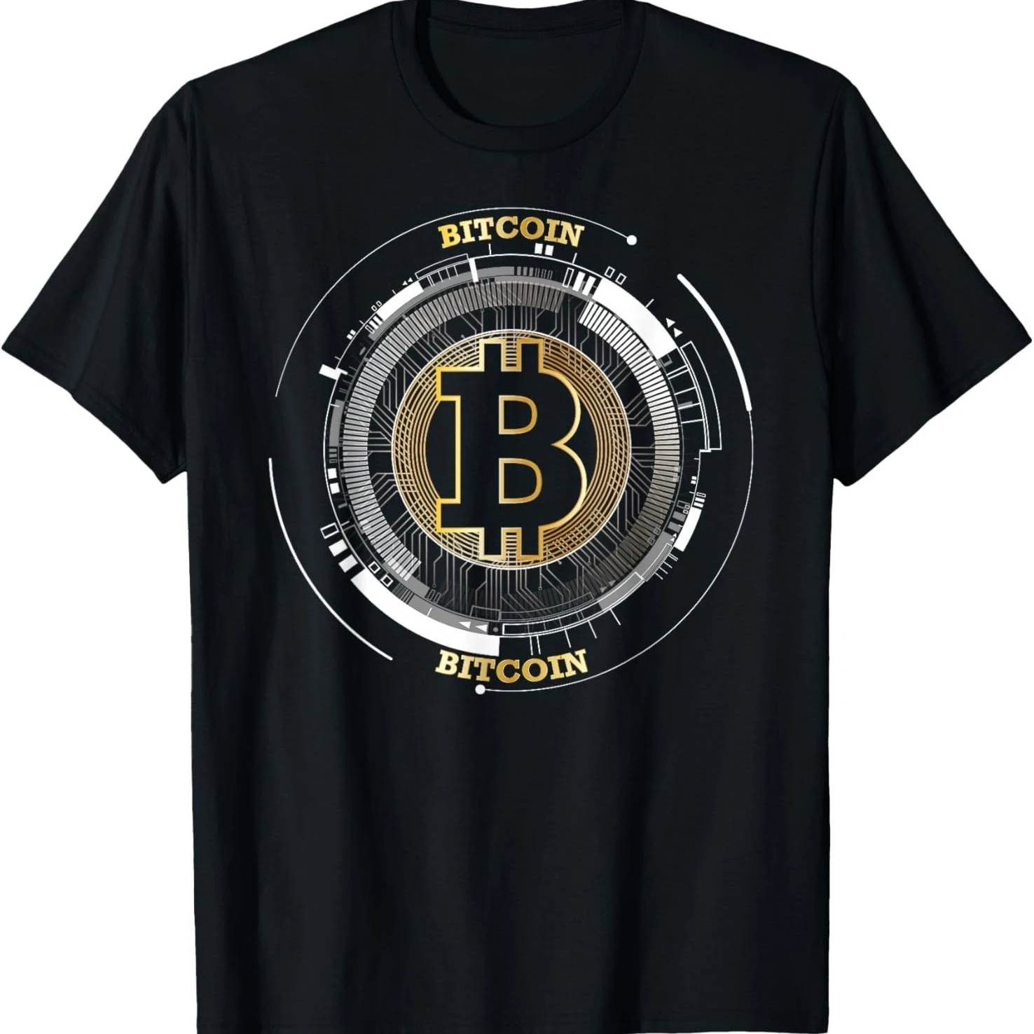 Lustige Bitcoin-Münze BTC Krypto-Währung Händler Blockchain T-Shirts Herren Geld Humor T-Shirt Kurzarm Unisex Lockere Kleidung