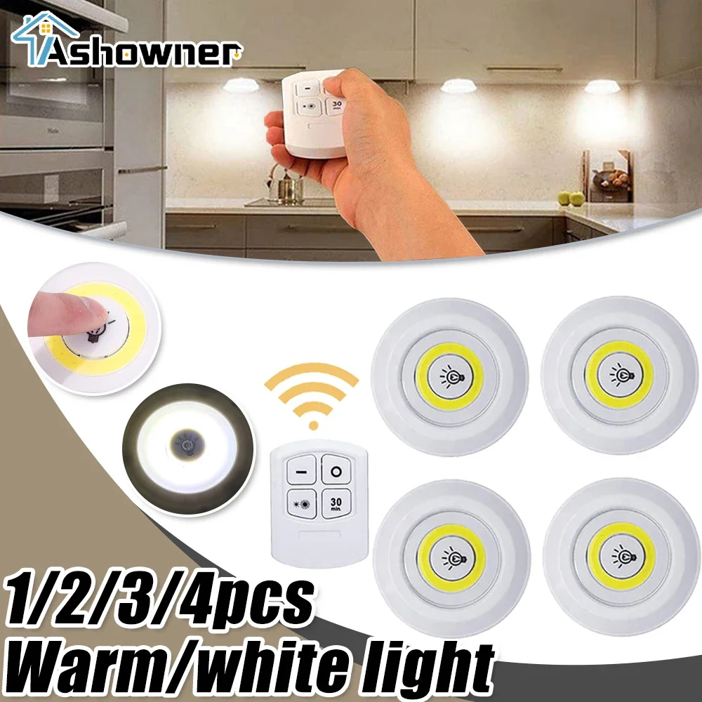 Remote-Controlled 3W COB LED Cabinet Light: Bright & Wireless – LivingLux