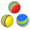 10pcsFoam Balls Indoor Golf Swing Training Practice Rainbow Sponge Balls Flexible Soft Golf Practice Ball Training Aid Accessory 3