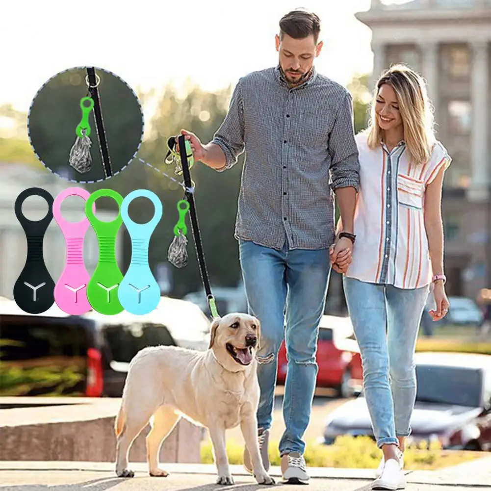 Poop Bag Clip Garbage Bag Clip Portable Soft Anti-Skid Silicone Pet Garbage Hands-free Clips Dogs Cleaning Supplies pet cleaning tools