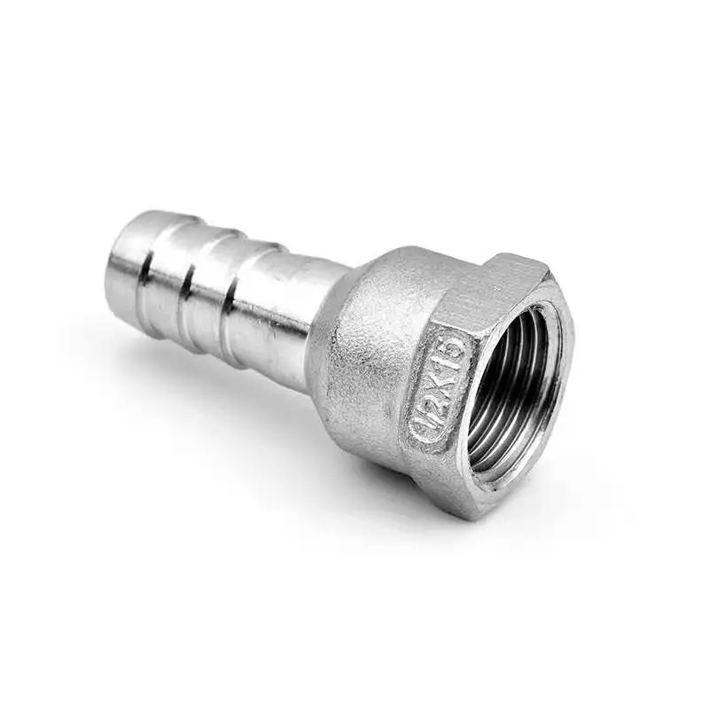 

Stainless Steel Female BSP 1" Thread Pipe Fitting Barb Hose Tail Connector 20mm to 32mm Tools Accessory