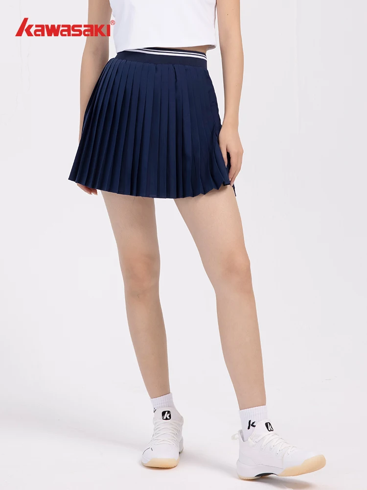 Kawasaki Tenis Skirt Women's Badminton Skirt Anti-Exposed and Moisture-wicking Skort for Fitness Golf K1C09-B2764
