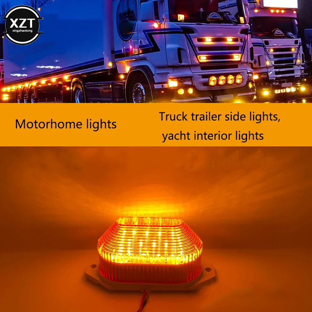 Feu latéral de voiture à 21 LED, 12V DC, haute luminosité, feu arrière de camion, clignotant de moto, Style forêt