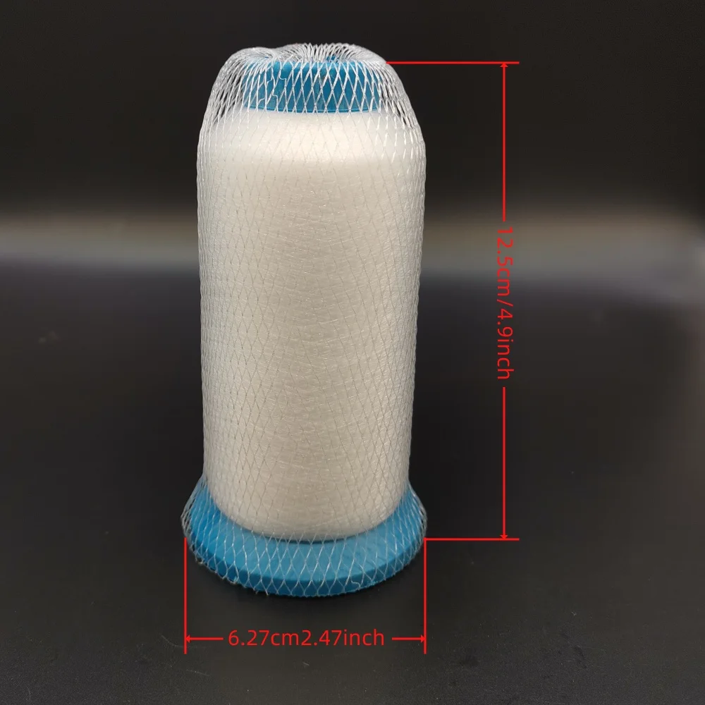 Durable Transparent Nylon Thread for Quilting, Dressmaking, and Beading - Black/White
