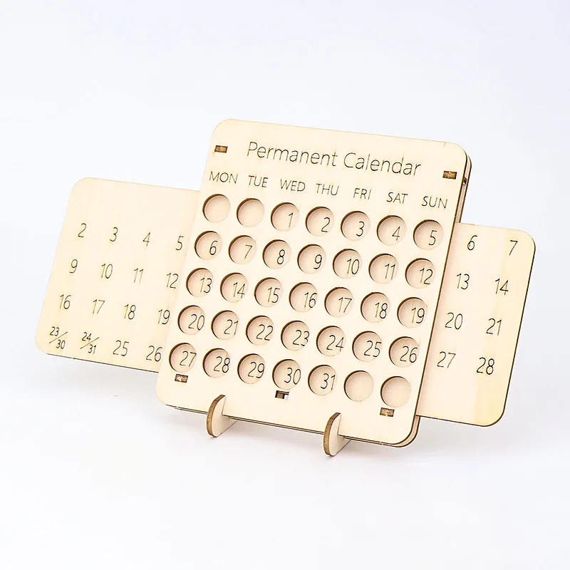 Montessori Wooden Calendar Children Educational Toys Parish Calendar Making Learning Science Experiment Teaching Aids Materials 4