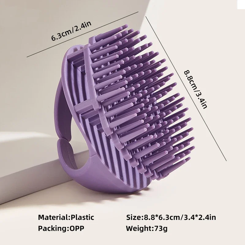 Silicone Shampoo Scalp Hair Massager Head Body Scalp Massage Brush Hair Washing Exfoliator Head Scrubber Tools