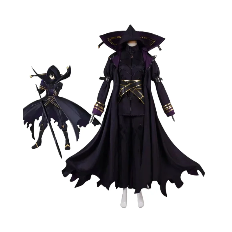 

Kagenou Cid Cosplay Costume Wig Anime The Eminence In Shadow Minoru Kageno Black Uniform Shadow Garden Cloak Belt Gloves