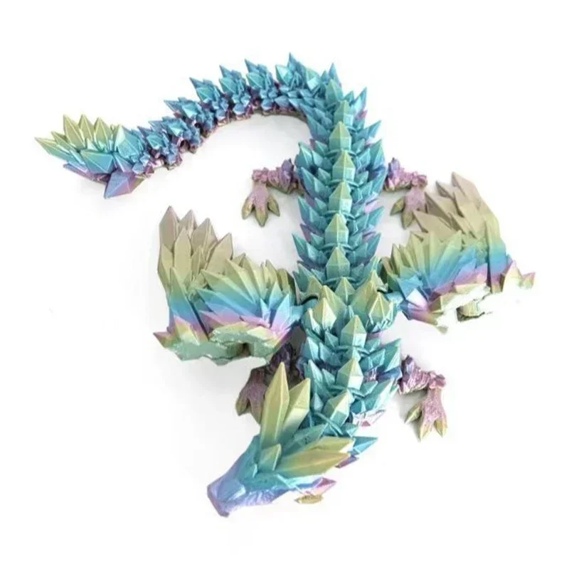 2025 3D Printed Gradient Dragon Snake 3d Printing Toys New Year Gift Decoration Christmas Decorations Home Office Ornaments