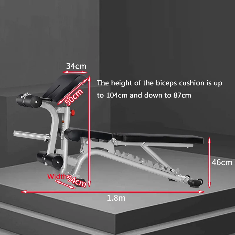MIYAUP Lying Chair, Inclined Flat Push, Downward Inclined Training Chair, Dumbbell Stool