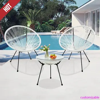 3-Piece Outdoor Wicker Furniture Set 1