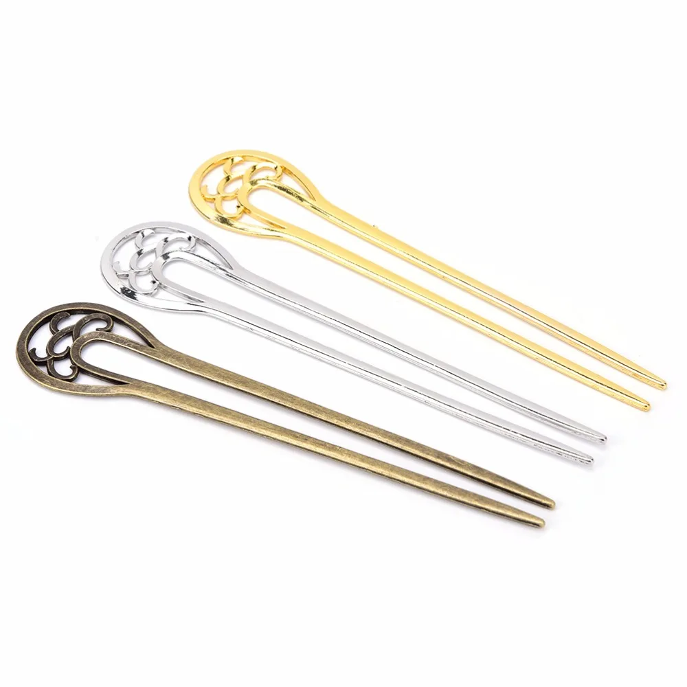 

Retro Alloy Hair Pick Square Hair Clip Hair Jewelry Hot Retro Metal Hair Hairpin Simple Ornaments