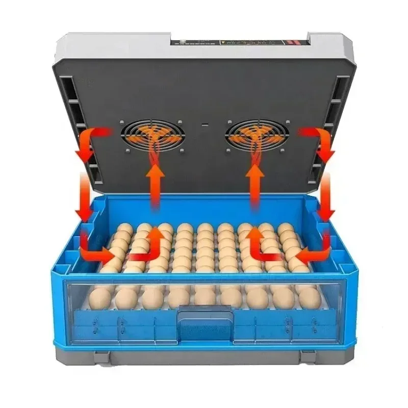 256-500 Capacity Egg Incubator Fully Automatic Dual Power Hatching Machine Chick Roller 4