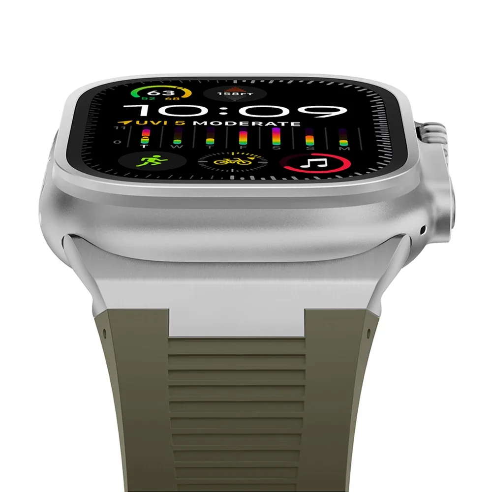 Premium Soft Silicone Watch Strap - Durable Rubber Band for Enhanced Comfort and Style