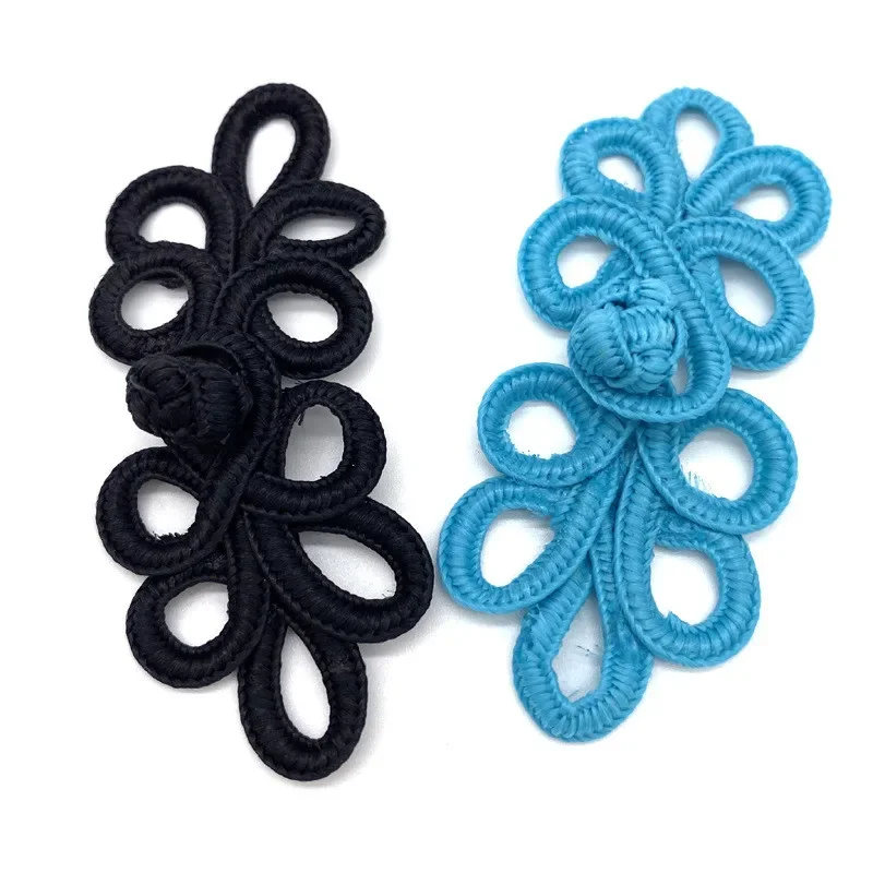 SOIMISS 10 Pcs Chinese Knot Frog Buttons - Polyester Closure Fasteners For Cheongsam, Coats, DIY Sewing | Traditional Style
