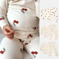 1-6T enfant en bas âge enfant bébé garçon fille vêtements ensemble coton infantile Homewear haut décontracté pantalon costume enfants 2 pièces pyjama ensemble tenue 1
