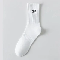 Chaussettes dlo en pur coton anti-odeur, adaptées à toutes les saisons, 100% coton, pour jeunes étudiants, grande taille, chaussettes de basket-ball 6