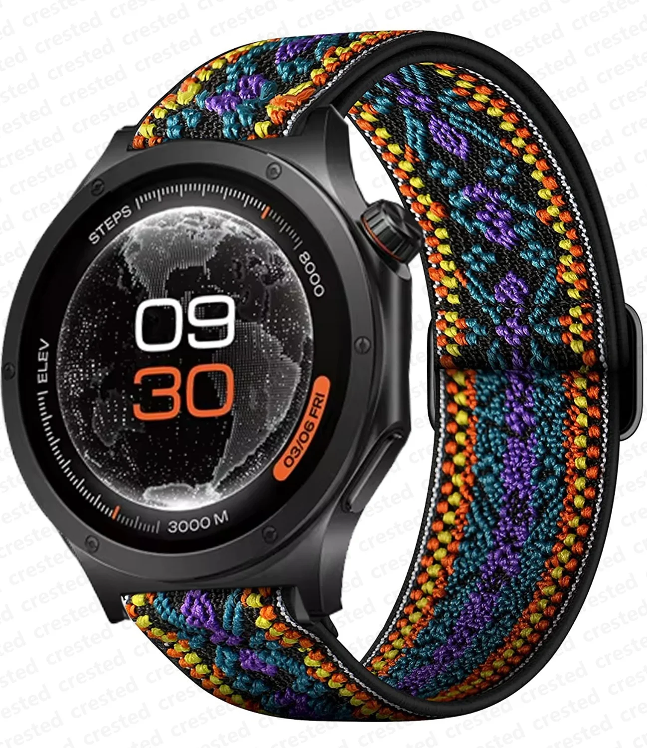 Adjustable Nylon Strap for Smartwatches - Elastic Bracelet Band Accessory
