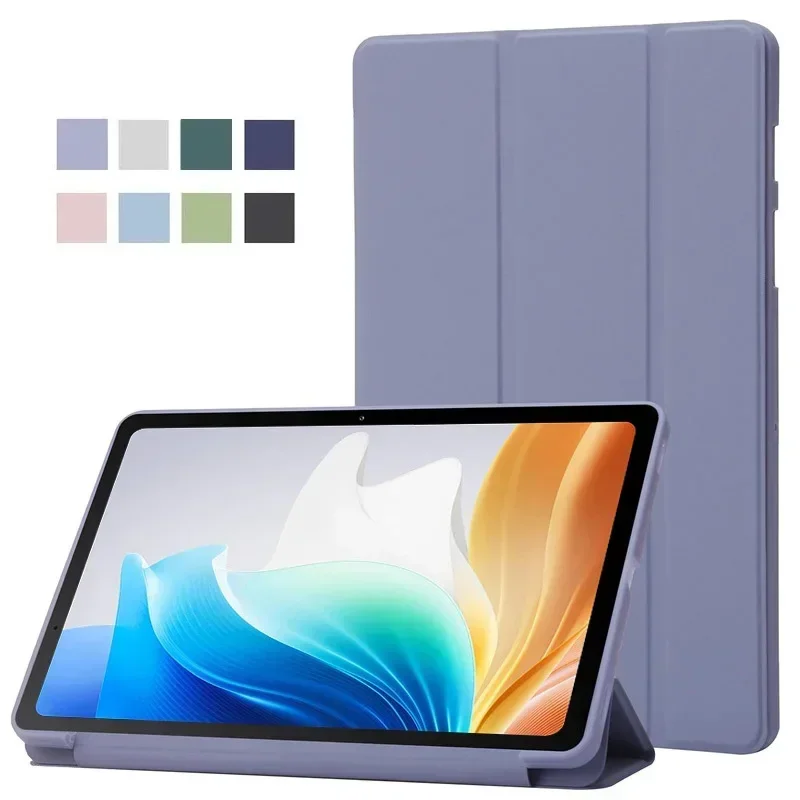 Luxury Business Flip Leather Tablet Case - Trifold Skin Feel Shockproof Protective Cover