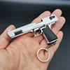 1:3 Desert Eagle Pistol Alloy Mini Gun Model Keychain Gold-plated Bag Pendant Detachable Toy Gun For Adult Kids Gift 6
