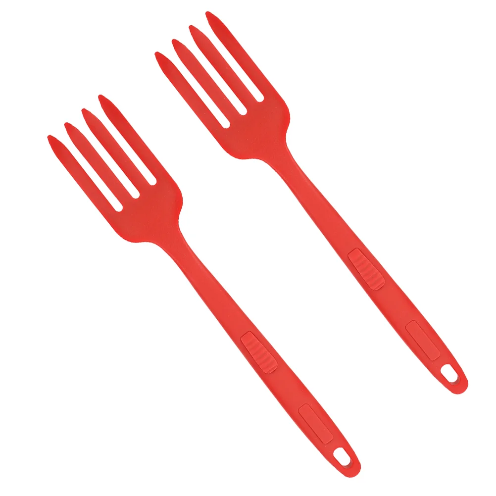 

Silicone Cooking Fork Noodle Food Serving Ergonomic Pasta Server Multi-function Reusable Noodles