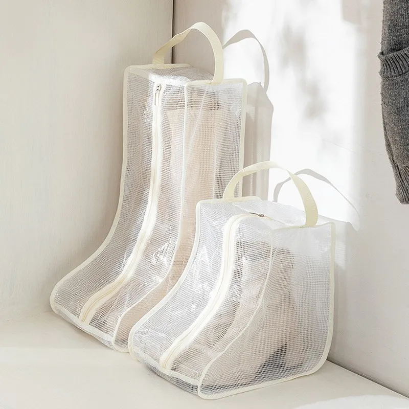 Sac de rangement pour bottes, sac à chaussures portable avec poignée, sac à  chaussures de voyage pour garage, étanche à la poussière et à l'eau, sac à  chaussures pour la maison et