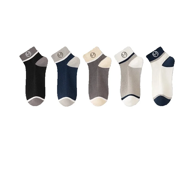 2025e Zhuji Summer Deodorant Sweat-Absorbing Spring And Autumn Sports Men's Boat Socks Short Tube_voghion.com