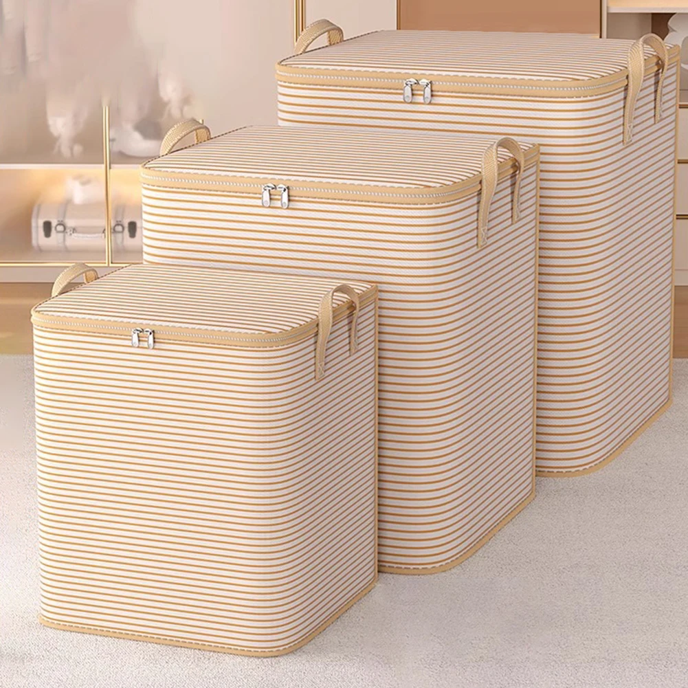 Extra Large Storage Bag Breathable Foldable Blanket Storage Bag Dustproof Closet Clothes Organizer for Blankets Clothes Sweaters